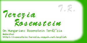 terezia rosenstein business card